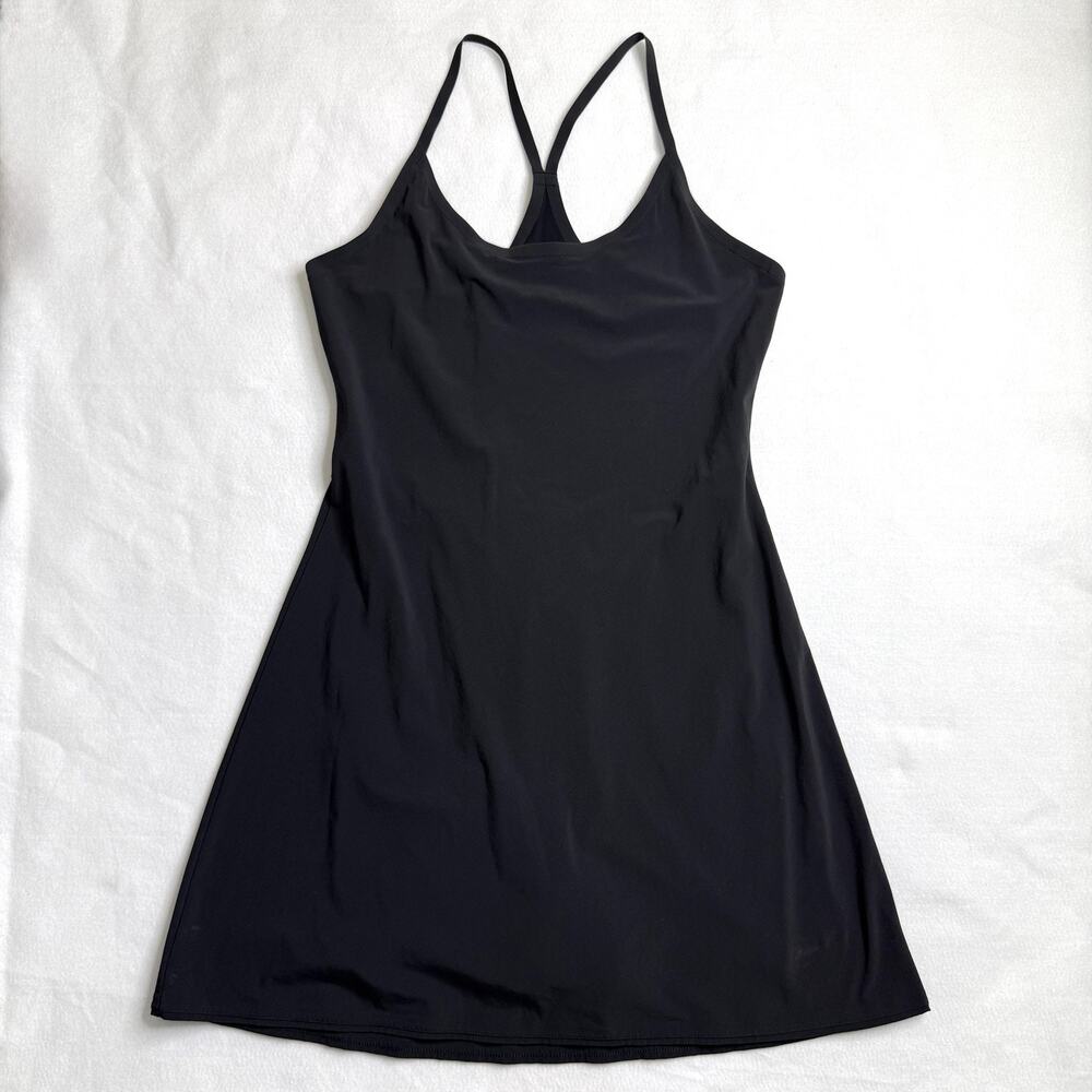 Outdoor Voices Exercise Dress Womens Small Black Built In Shorts Athletic Tank